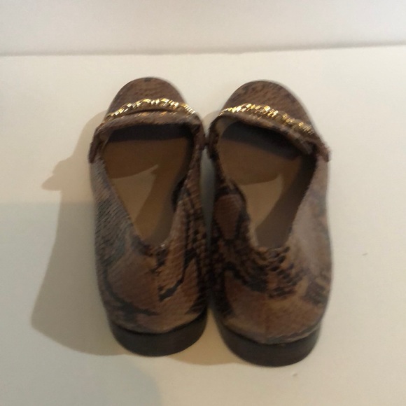 Tory Burch Gemini Link Snake Embossed Loafers NEW - Picture 3 of 8